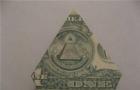 Сложенный треугольником доллар - магнит для денег
